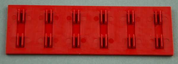 Bauplatte 30x90 mit Clip - rot