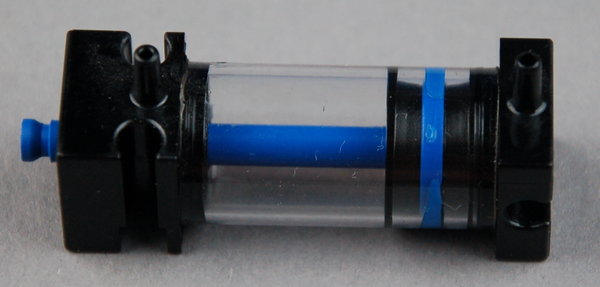 Pneumatik-Zylinder 45 - schwarz/blau - NEU