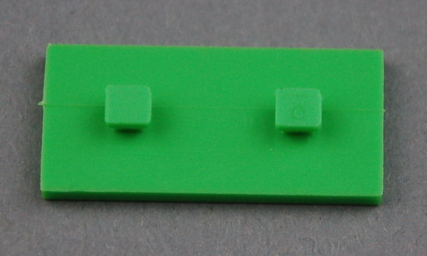 Bauplatte 15x30 mit Zapfen - hellgrün - NEU
