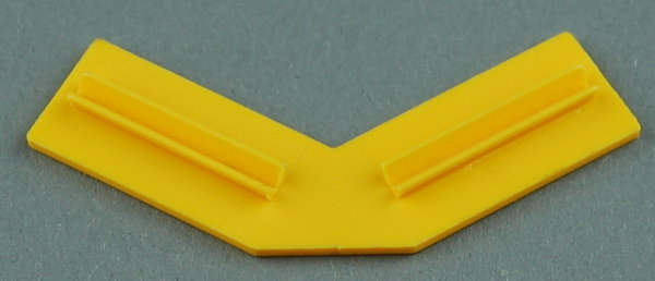Winkelbauplatte 60° - gelb