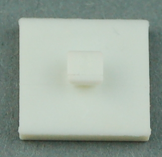 Bauplatte 15x15 mit Zapfen - weiß