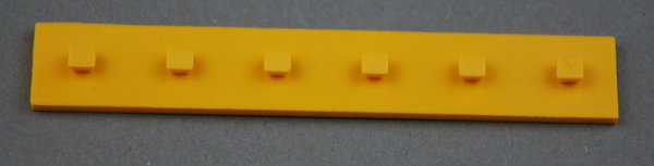 Bauplatte 15x90 mit Zapfen - gelb