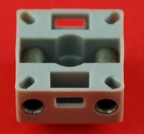 Leuchtstein mit Steckfassung für Rastleucht- oder Leuchtkappen - grau - NEU
