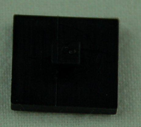 Bauplatte 15x15 mit Zapfen - schwarz - NEU
