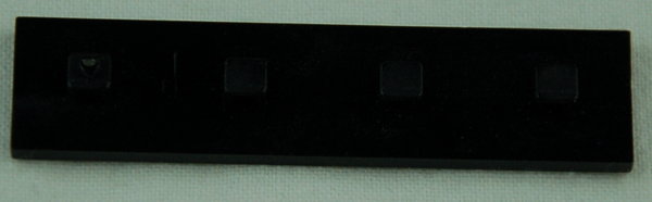 Bauplatte 15x60 mit Zapfen - schwarz - NEU