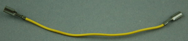 IC-Kabel mit 2 Steckhülsen 100 - gelb