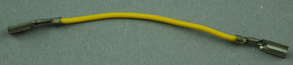 IC-Kabel mit 2 Steckhülsen 60 - gelb