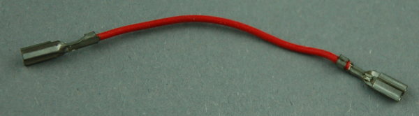 IC-Kabel mit 2 Steckhülsen 60 - rot