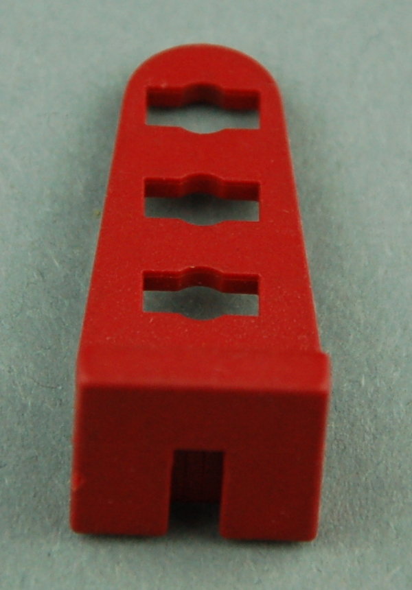 Zylinderanschlussstück 3 fach - dunkelrot