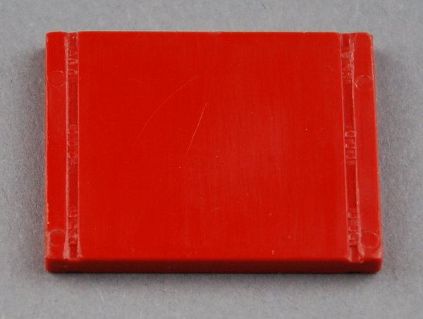 Flachstein 30x30 beidseitig geschlossen - rot