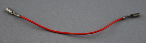 IC-Kabel mit 2 Steckhülsen 100 - rot