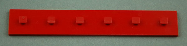 Bauplatte 15x90 mit Zapfen - rot