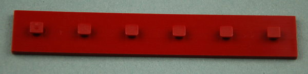 Bauplatte 15x90 mit Zapfen - dunkelrot