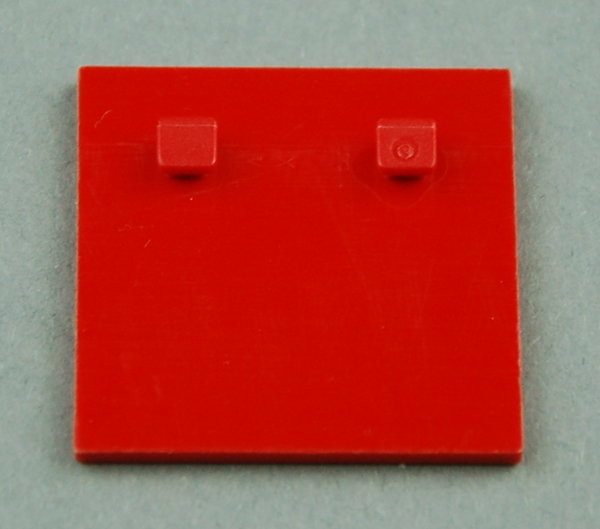 Bauplatte 30x30 mit 2 Zapfen - rot
