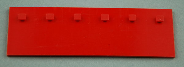 Bauplatte 30x90 mit Zapfen - rot