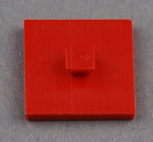 Bauplatte 15x15 mit Zapfen - rot