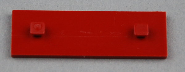 Bauplatte 15x45 mit Zapfen - dunkelrot
