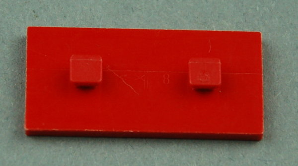 Bauplatte 15x30 mit Zapfen - rot