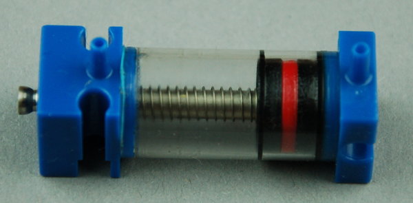 Pneumatik-Zylinder 45 mit Feder - blau