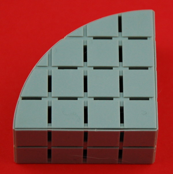 Geometric Viertel-Zylinder R40x20 - grau