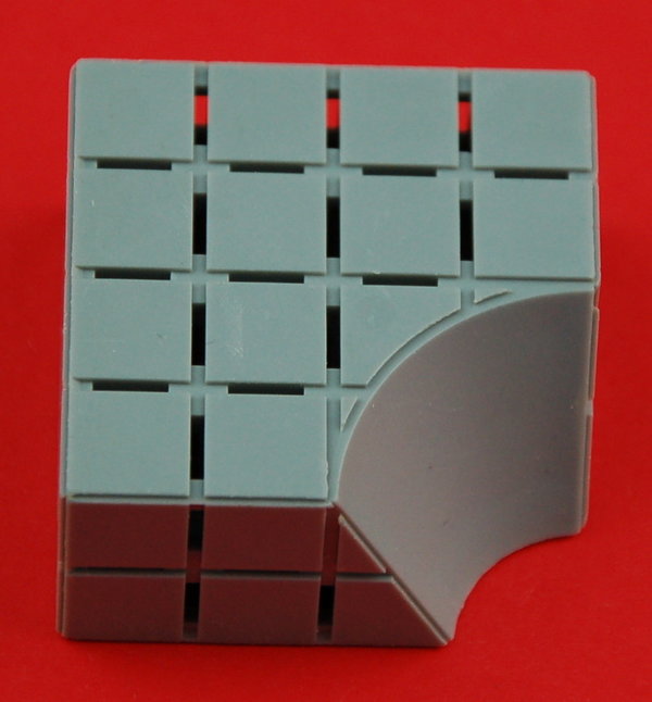 Geometric Viertel-Hohlkegel 40x40x20 - grau