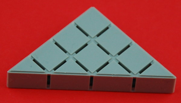 Geometric Dreieckplatte 40x10x40 - grau