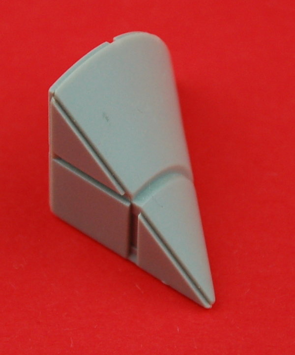 Geometric Viertel-Kegel R20x20 - grau