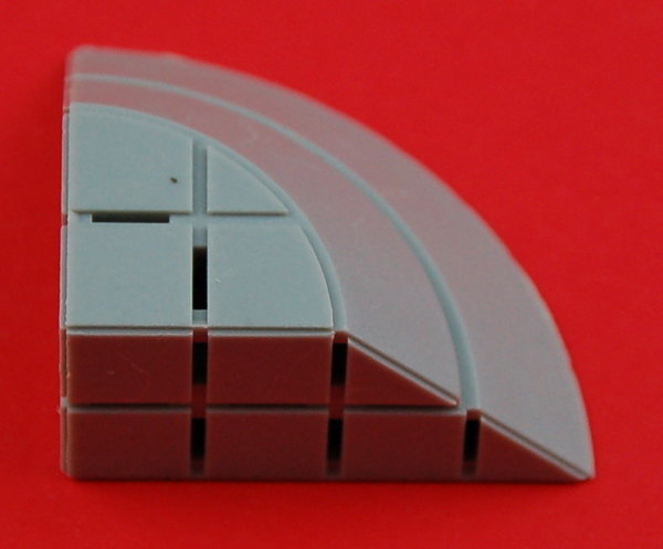 Geometric Viertel-Kegelstumpf R40 R20x20 - grau