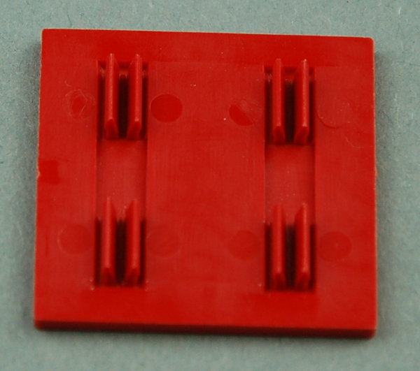 Bauplatte 30x30 mit Clip - rot