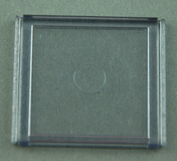 Flachstein 30x30 - transparent / bläulich