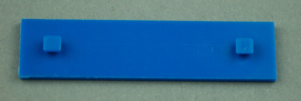 Bauplatte 15x60 mit 2 Zapfen - blau