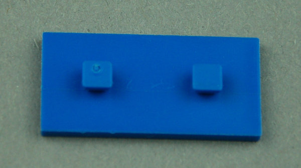 Bauplatte 15x30 mit Zapfen - blau