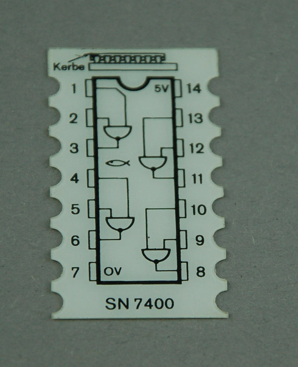 IC-Deckschild NAND 7400